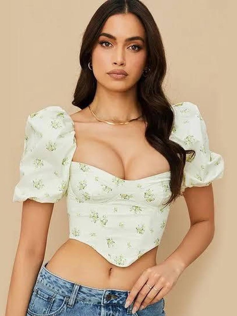 NWOT House of CB Tabitha Corset Crop Top XS
